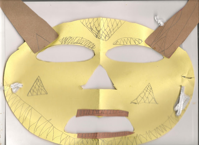 Pende African Mask Homeschool Projects for Mardi Gras