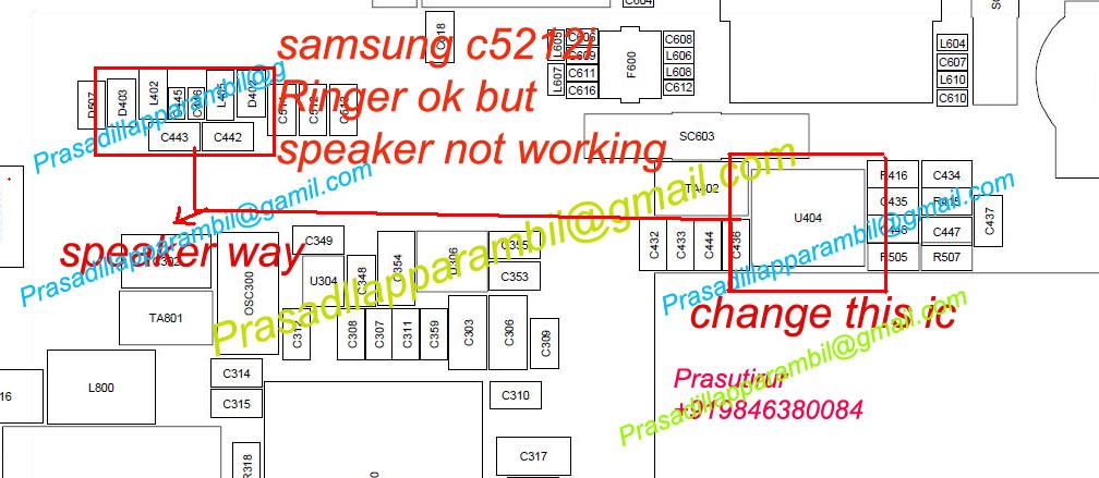 Cell Care Solutions: Samsung C5212i speaker not working