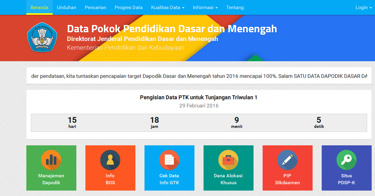 Rumah Baru Dapodikdas dan dapodikmen FOPPSI Tangsel