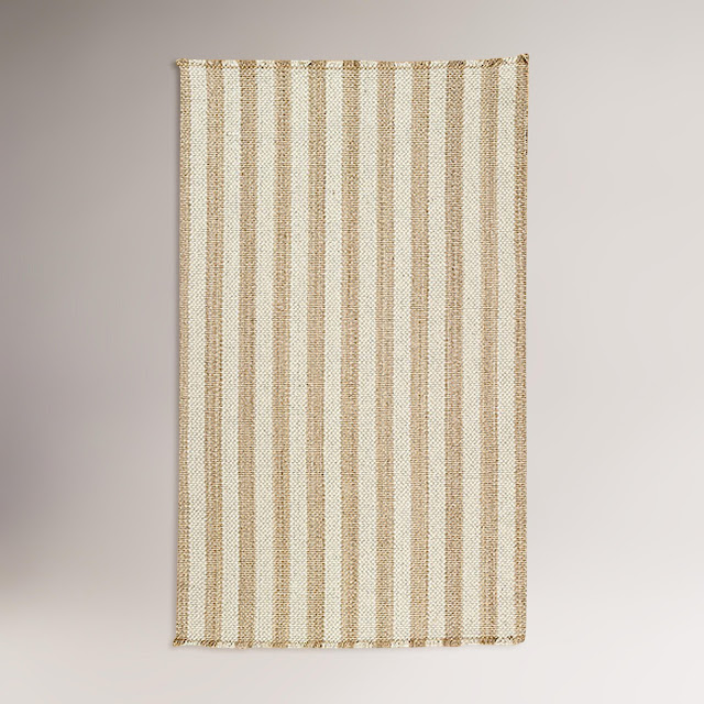 WHITE + GOLD AFFORDABLE RUG LOVE WORLD MARKET