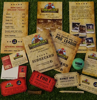 A marvellous selection of minigolf items from Lumberjax Mini Golf A marvellous selection of minigolf items from Lumberjax Mini Golf
