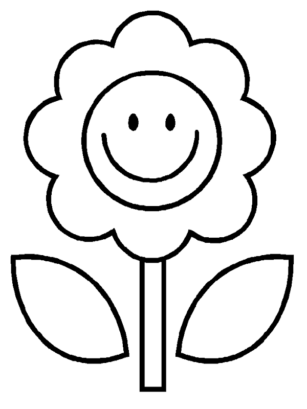 Flower Coloring Pages Kids title=