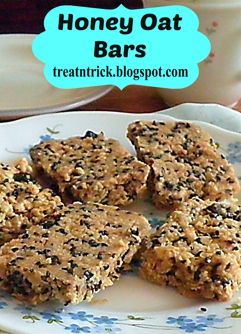 TREAT & TRICK HONEY OAT BARS