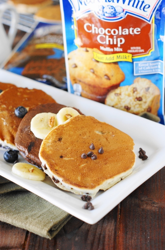 Muffin Mix Pancakes {aka PancakesInaPinch} The Kitchen is My