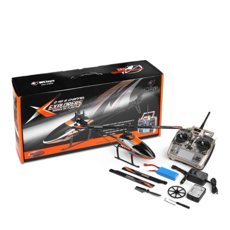 HobbyAnt Online WLtoys V950 RC Helicopter 6CH Brushless Flybarless RTF