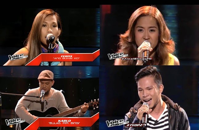 'The Voice PH' Live Shows Results: Poppert Bernadas, Ferns Tosco, Karlo Mojica and Abbey Pineda eliminated