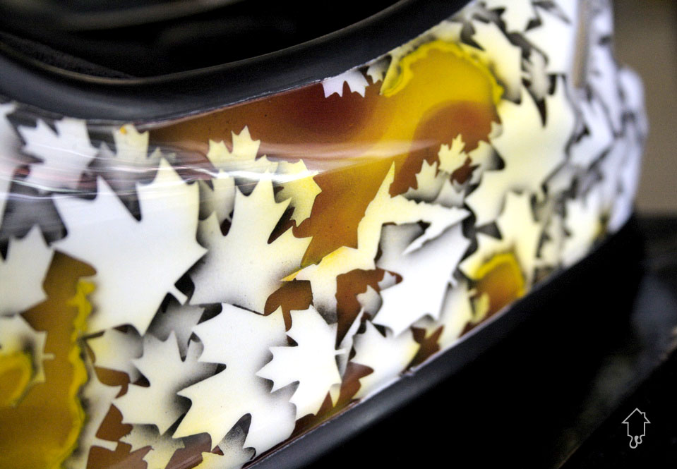 PaintHouse Customs Naz's "Leaves on Fire" Helmet