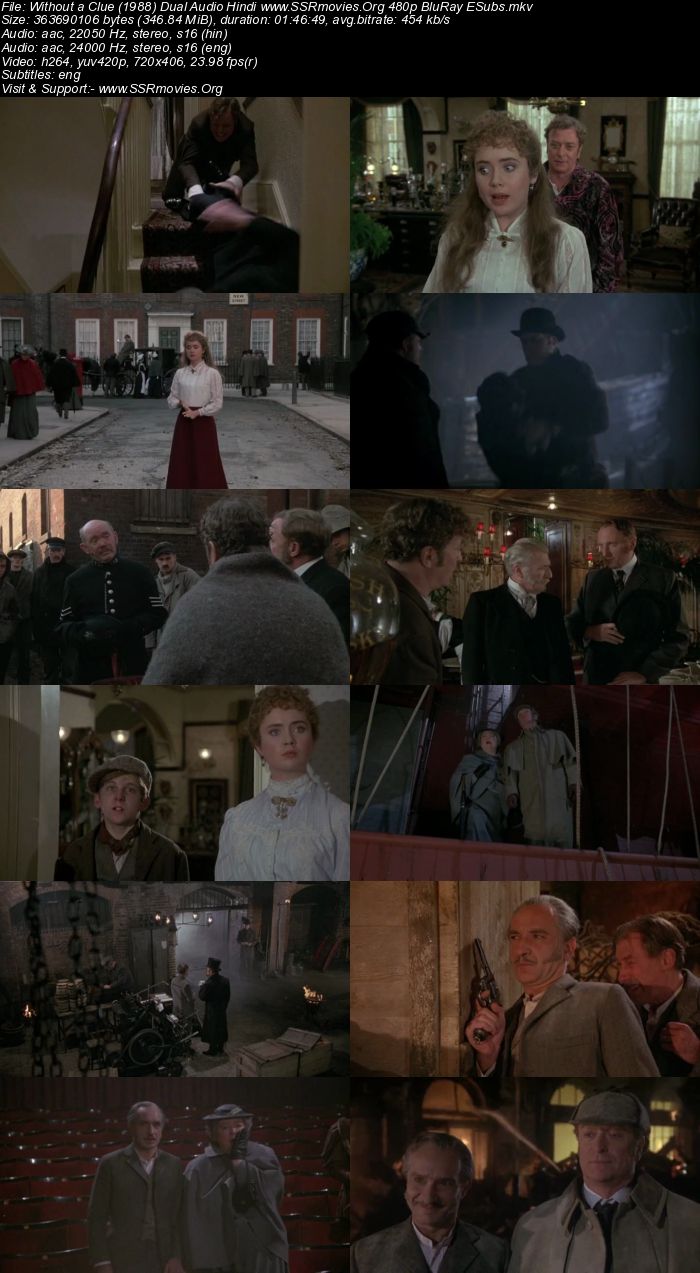 Without a Clue (1988) Dual Audio Hindi 480p BluRay 300MB