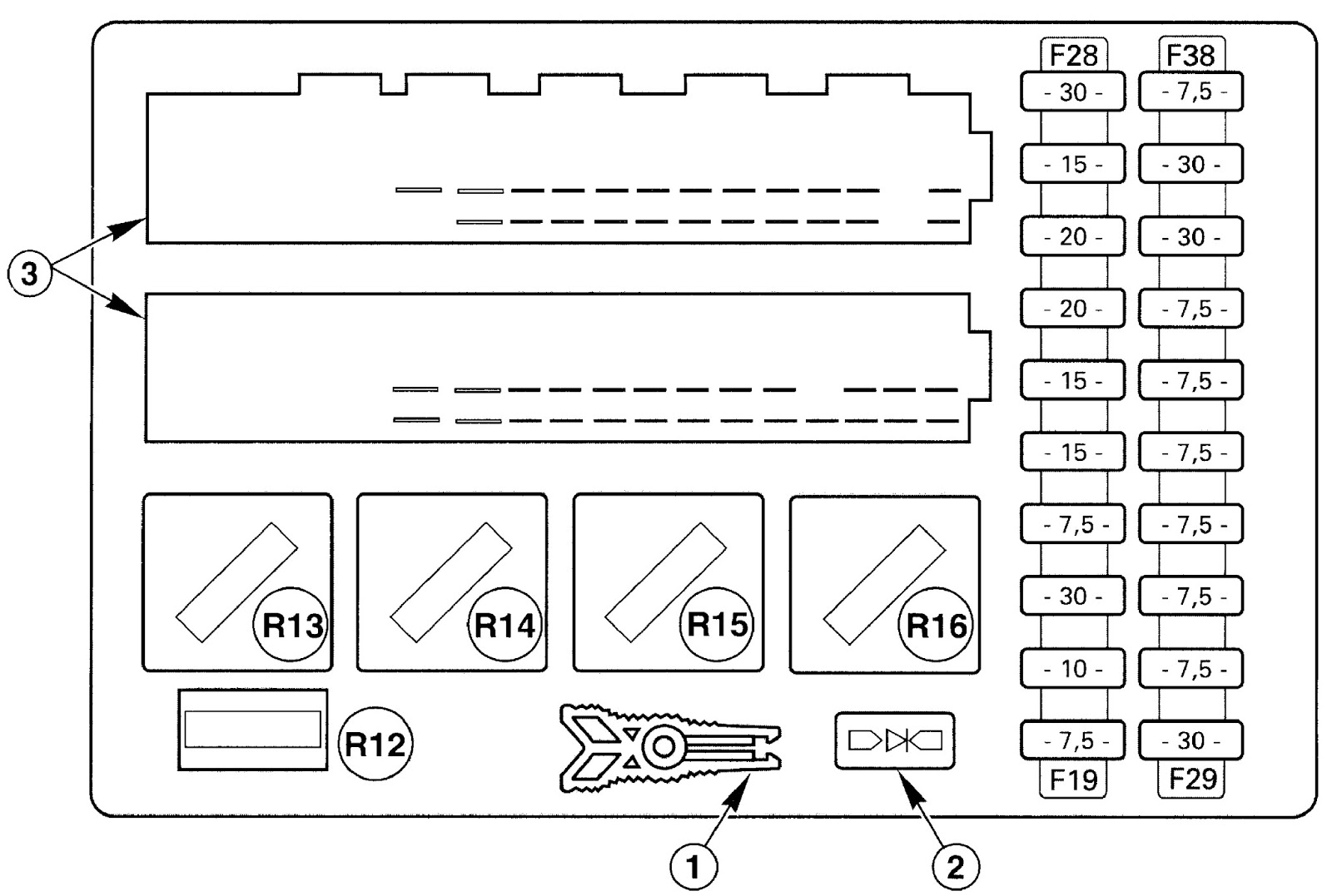 Схема салонного блока предохранителей. Предохранители Форд Мондео 2. Форд Мондео 2 блок предохранителей схема. Схема предохранителей Форд Мондео 2. Схема предохранителей Форд Мондео 3 2.0.