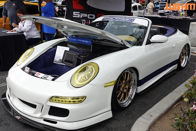 ModJunkie's Super Cool Porsche 911 Show Car at ARK Movement 4th Give Love Food Drive Car Show at K1 Speed Anaheim, CA, by W&HM 