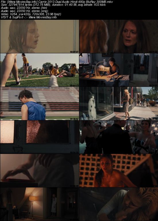 Carrie 2013 Hindi Dual Audio 720p BluRay 900MB ESubs