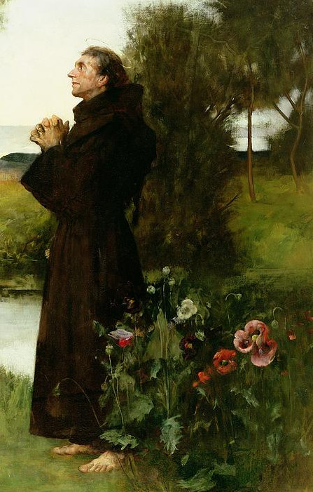 St. Francis Painting By Albert Chevallier Tayler