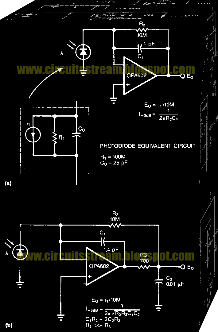 Simple Photodiode Amplifier Wiring diagram Schematic ~ Circuit Wiring