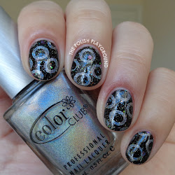silver stamping holographic nails nail circle polish nabi galaxy base perfect