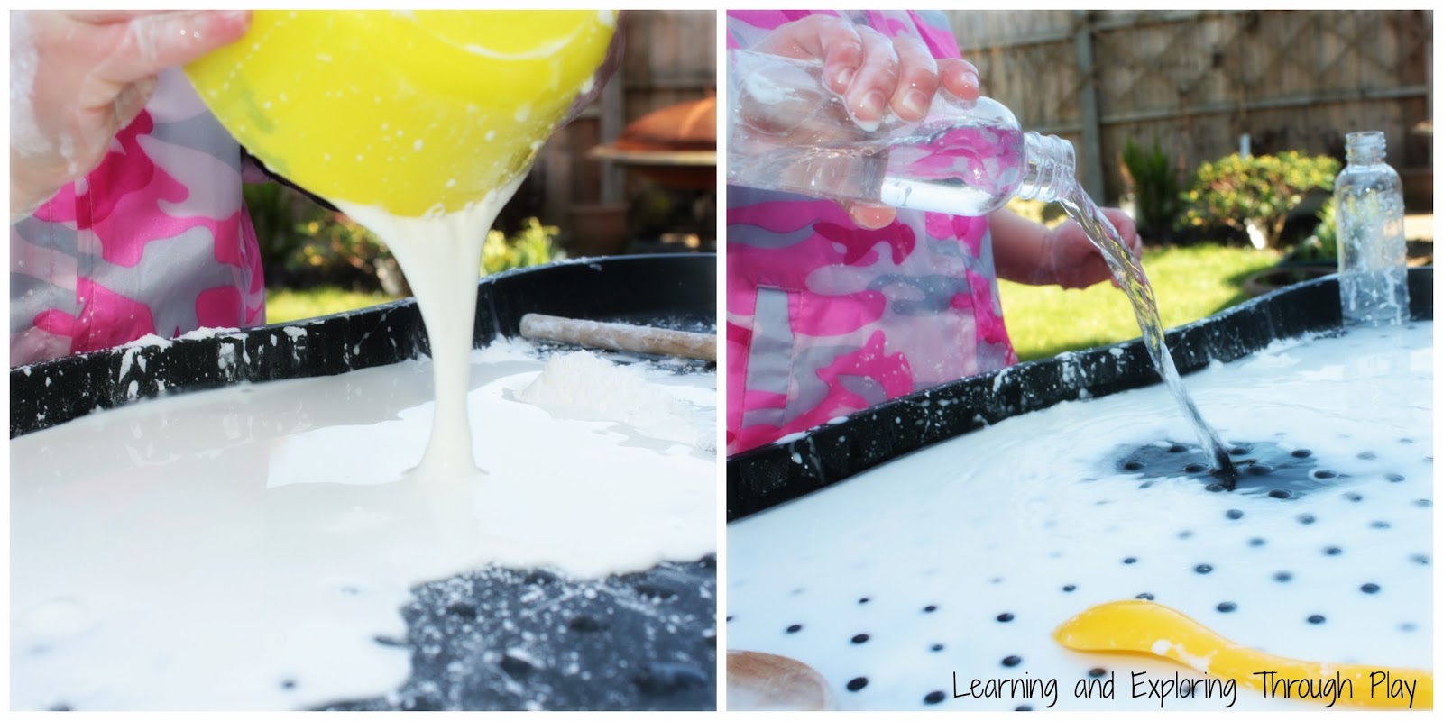 Learning and Exploring Through Play Cornflour Sensory Play