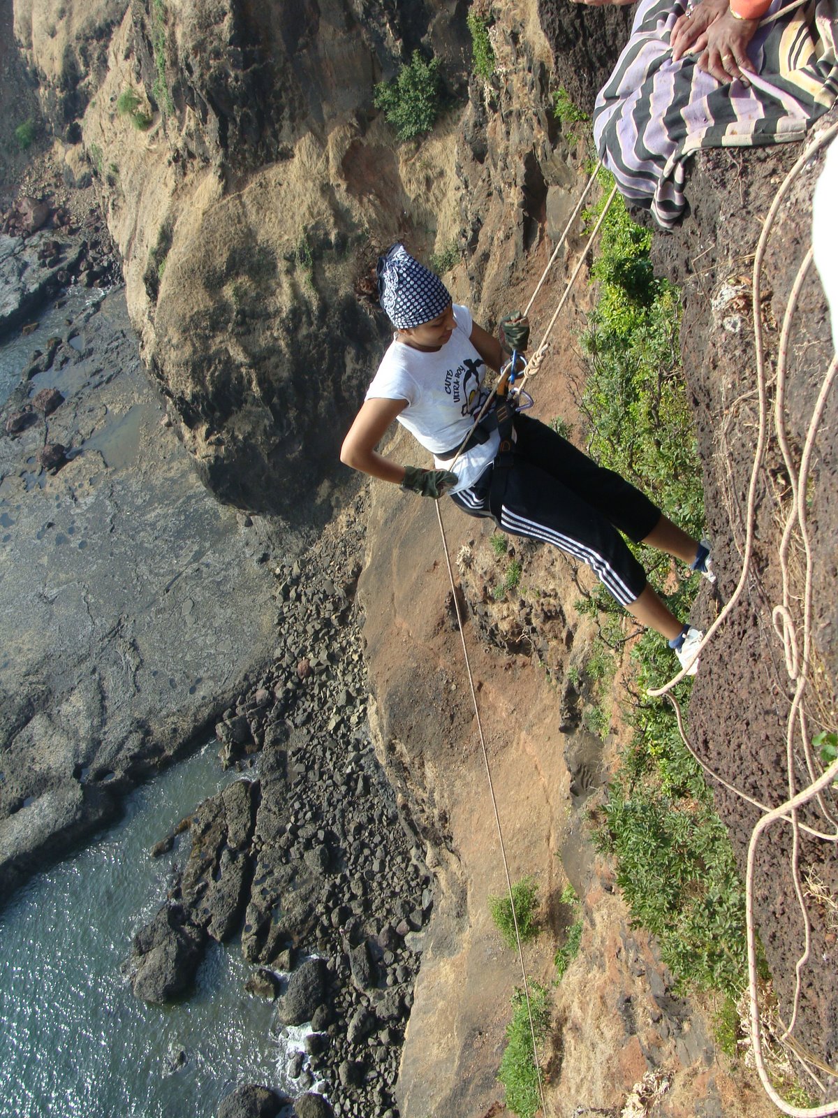 Coastal Cliff Rappelling and Caving below Sea Level Offbeat Mandala