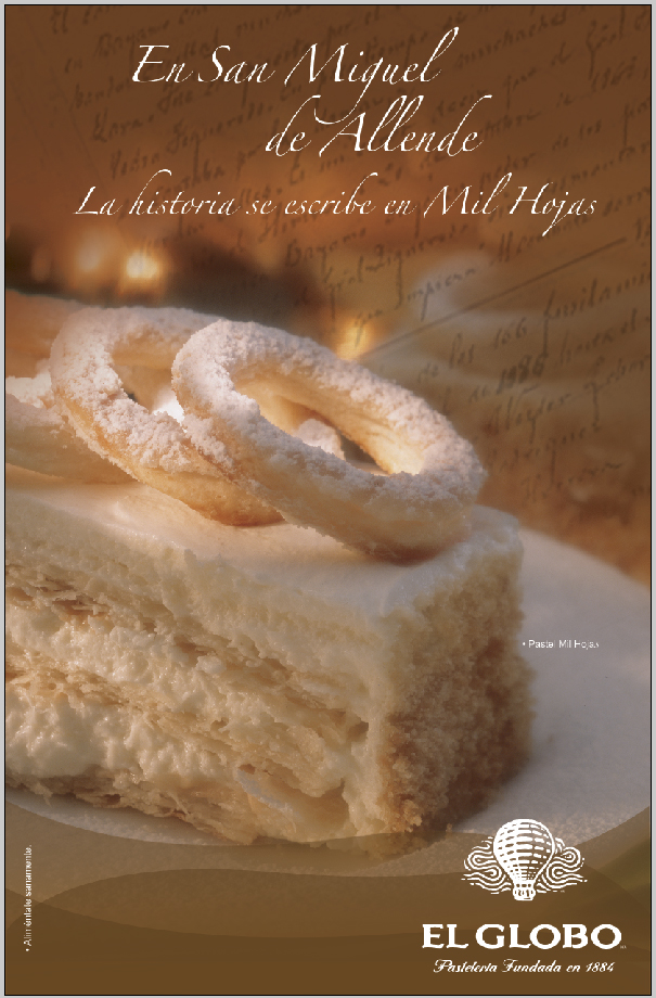 Publicidad que enamora: Pastel Mil Hojas - El Globo