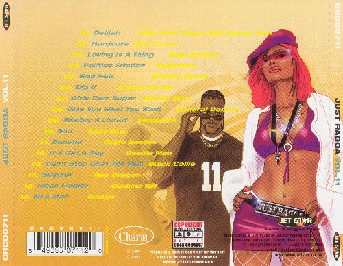 VA - Just Ragga - Vol. 11 - (CD-1997) Verso