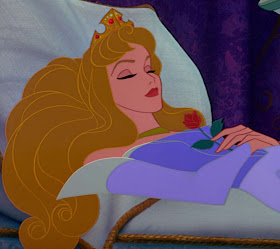 Aurora asleep in Sleeping Beauty 1959 animatedfilmreviews.filminspector.com 