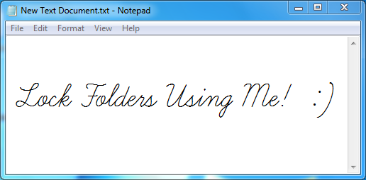 Lock Folders Using Notepad, Notepad Trick.