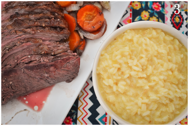 risoto e carne