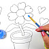 Best HD Flower Pot Coloring Pages Photos