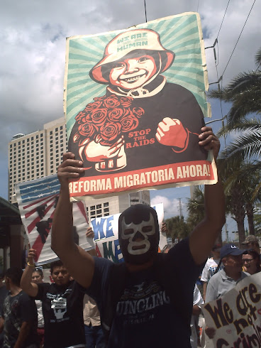 LUCHA LIBRE MAN SAYS IMMIGRATION REFORM NOW