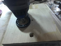 Enlarging the holes to size
