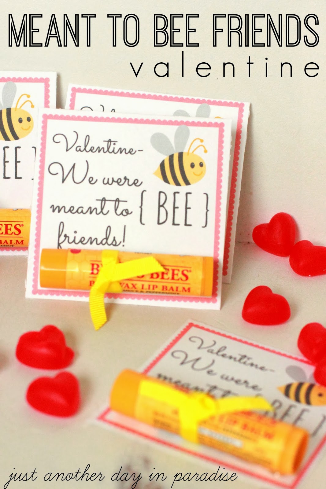 Larissa Another Day Meant To BEE Friends Valentine printable  Larissa Another Day Meant To BEE Friends Valentine printable