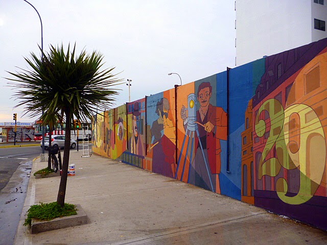 Mural para el Festival Internacional de cine de Mar del Plata