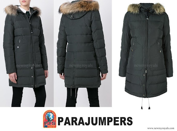 Princess Marie wore Parajumpers fur hood coat