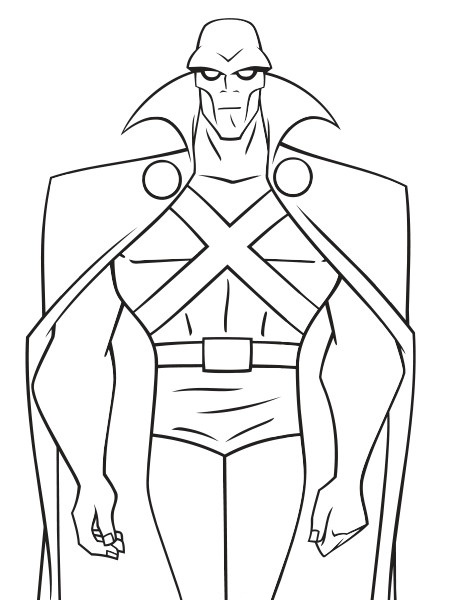 Martian Manhunter Coloring Pages - Learny Kids