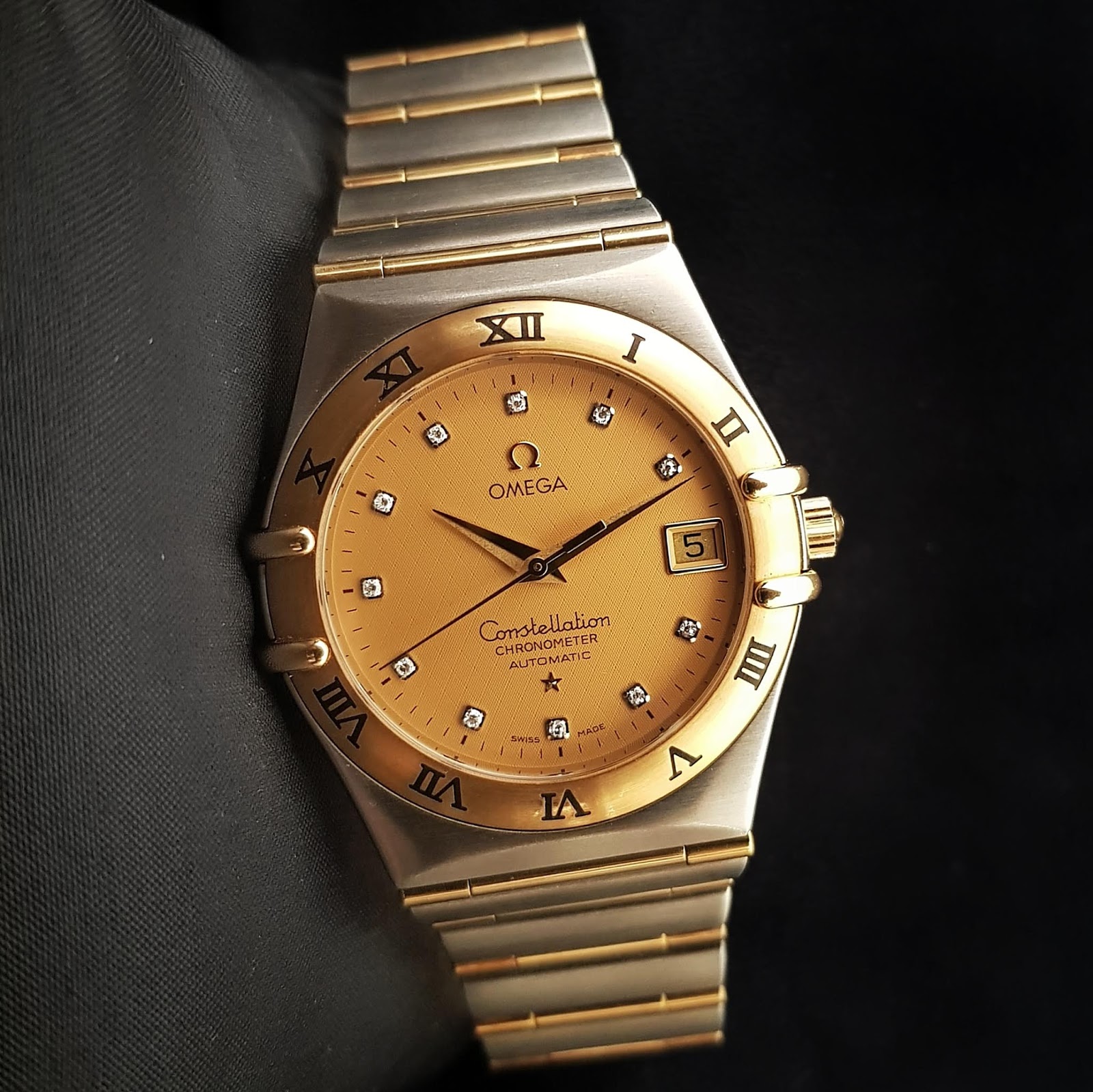 jam tangan omega constellation original