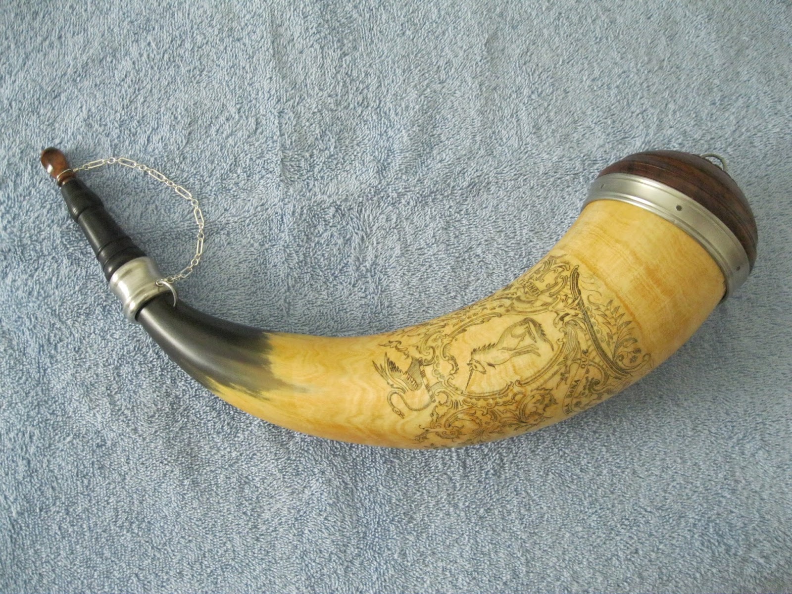 Contemporary Makers Philadelphia Screw Tip Powder Horn by John Proud