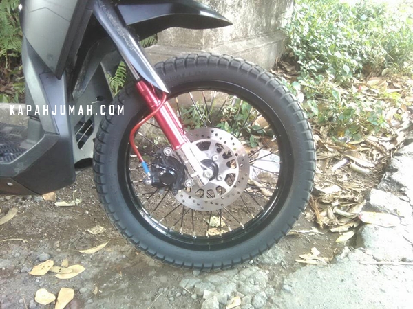Modifikasi Yamaha X Ride Black Matte Supermoto