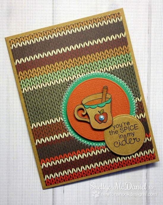 Apple Cider Card by Shellye McDaniel for Newton's Nook Designs | Apple Delights Stamp Set