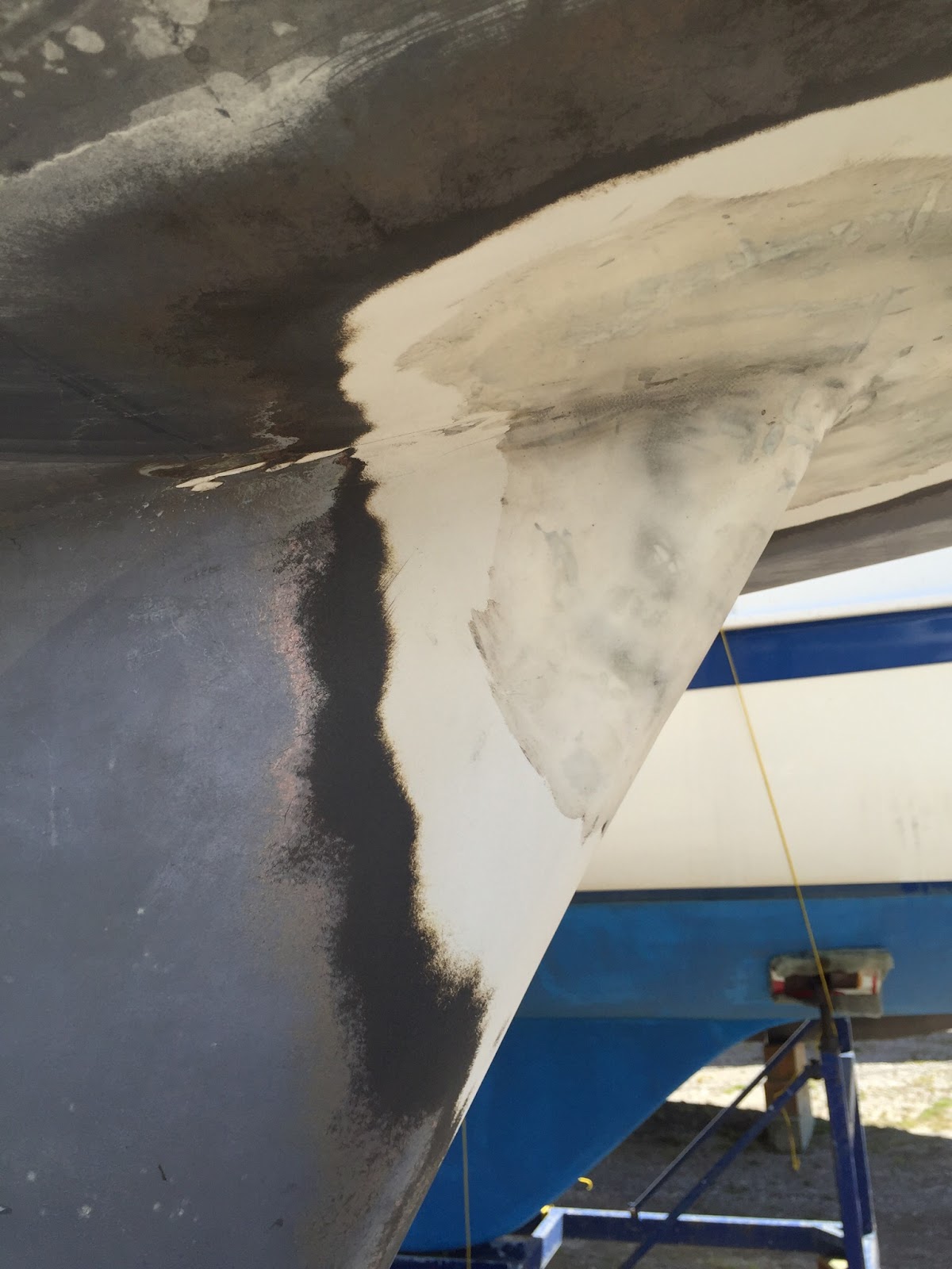 C&C 33 mark ii Windstar Repair of keel/hull joint, closing unneeded