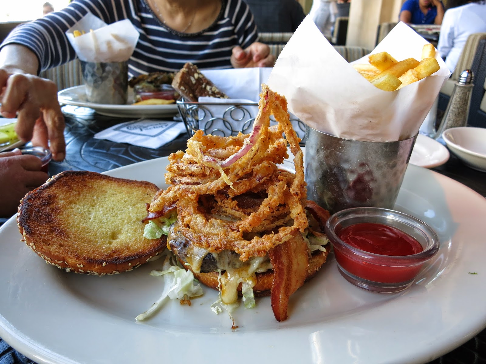 pieces of m Mushroom And Bacon Cheese Burgers, Kid's Fried Chicken