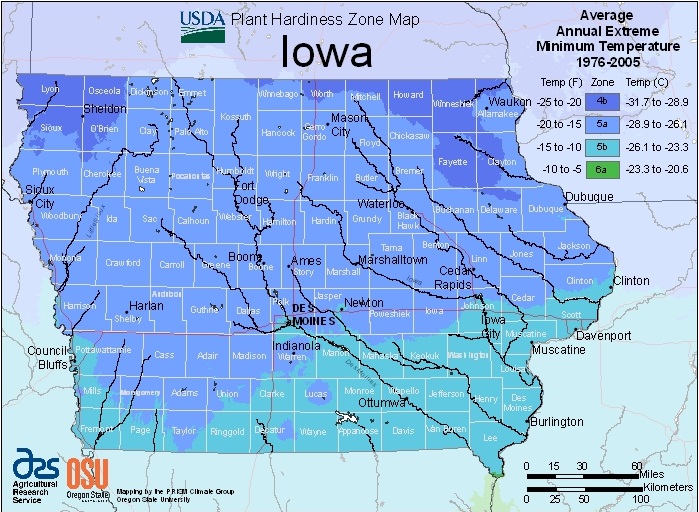 Farmers Know Best Iowa USDA Plant Hardiness Zones Map