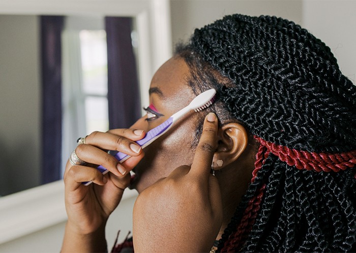 How To Lay Down Your Edges The All Natural Way Curlynikki