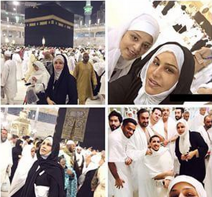 شاهد بالصور فنانات في الحرم المكي بالحجاب بدون بكياج,,,,,