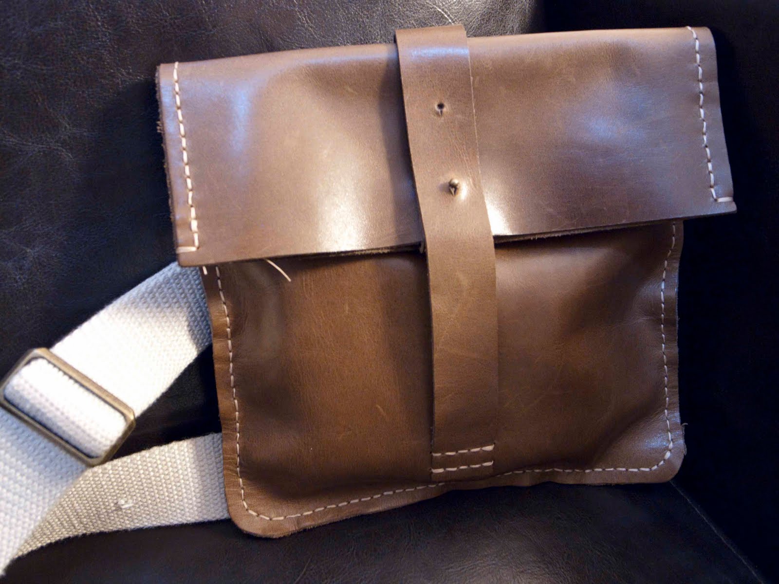 Too Many, A Few Handsewn Leather Pouch