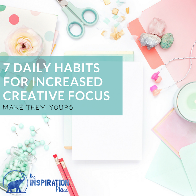 how to focus | how to be productive | art studio practice | productive artist http://schulmanart.blogspot.com/2017/03/7-daily-creative-habits-for-increased.html