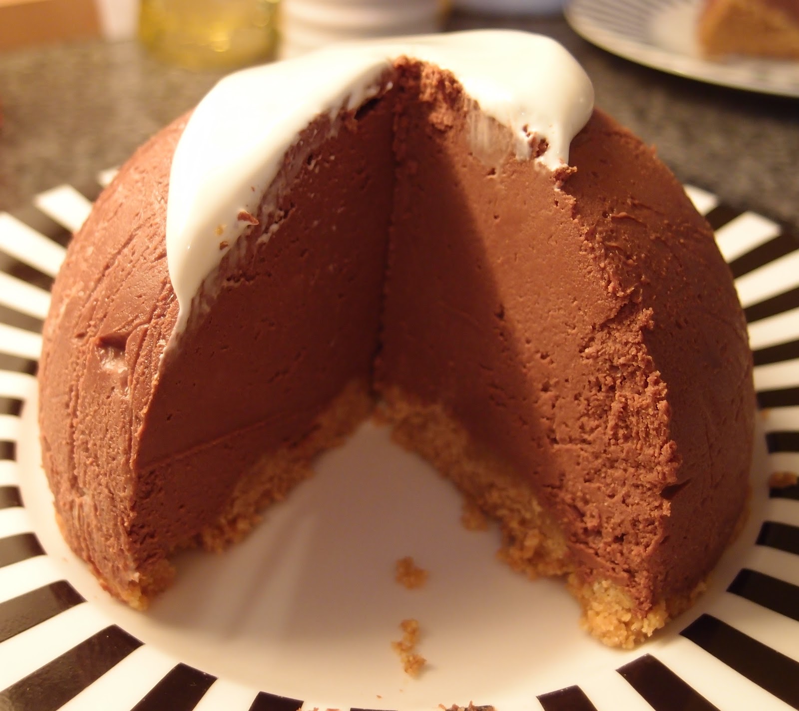 The Caked Crusader Nofaff chocolate truffle cheesecake