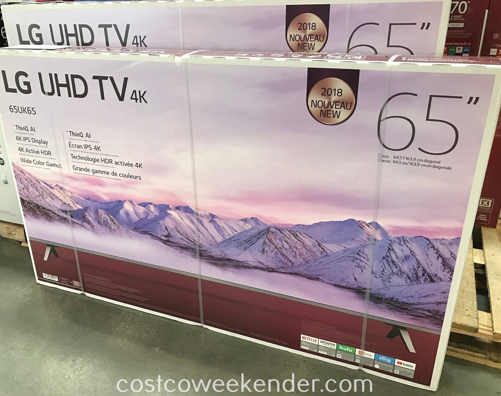 LG 65UK6500AUA 65" 4K HDR Smart UHD TV Costco Weekender
