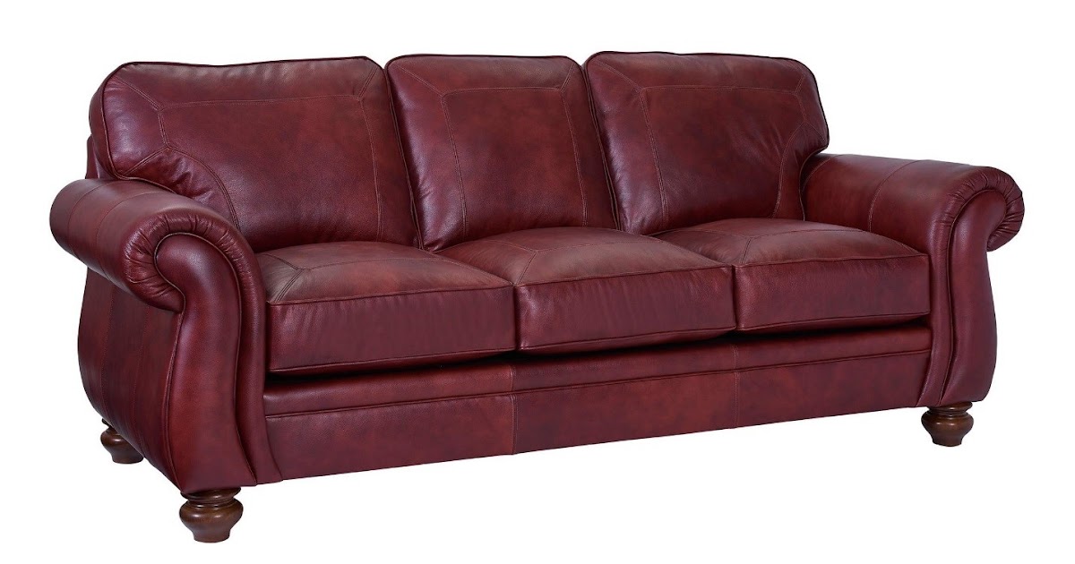 baer's furniture leather sofa