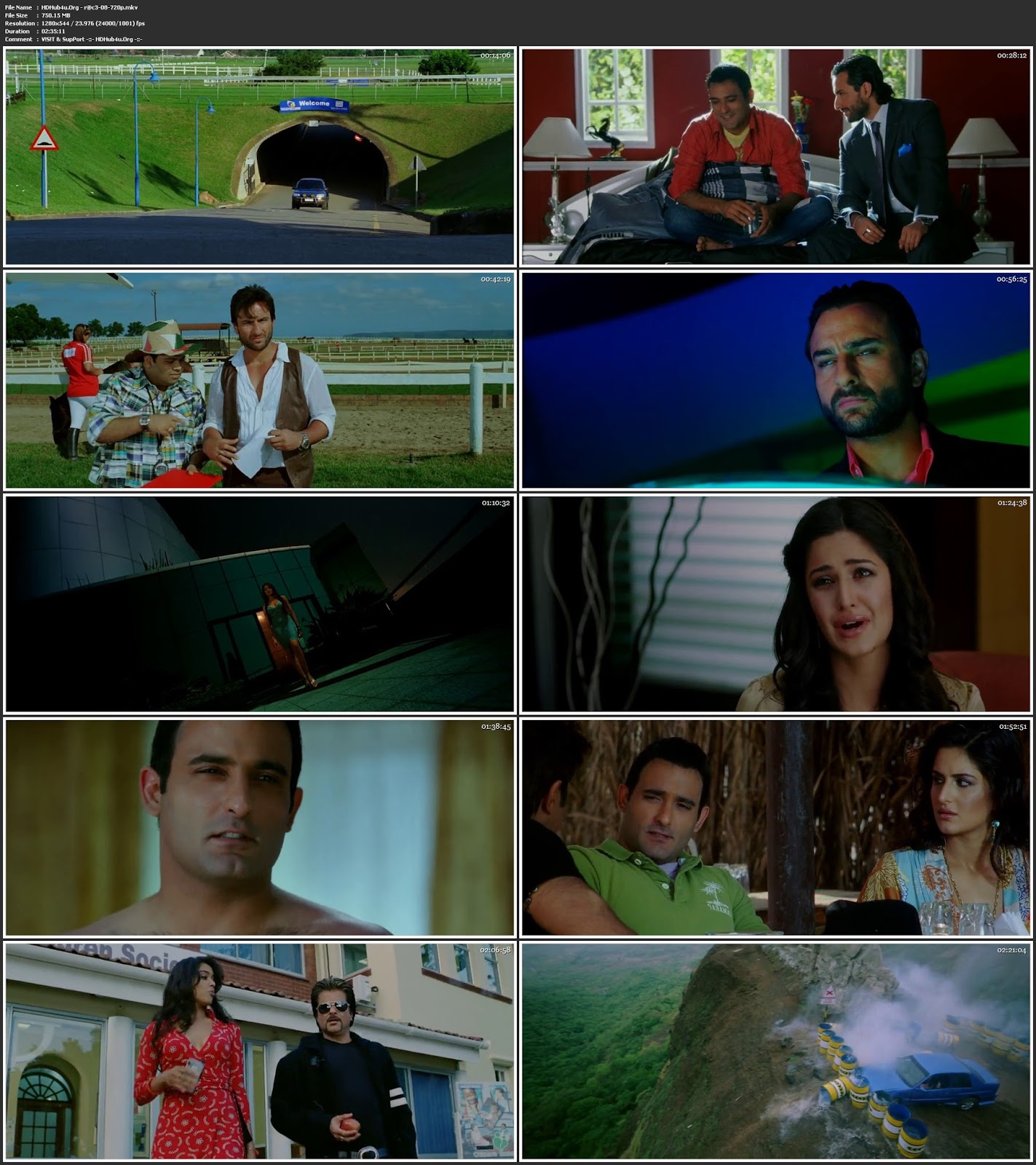 Race 2008 Hindi Movie 720p BRRip 750MB Download