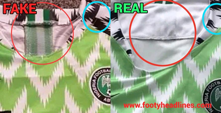 Be Aware - To Detect A Fake Nigeria 2018 World Kit - Footy