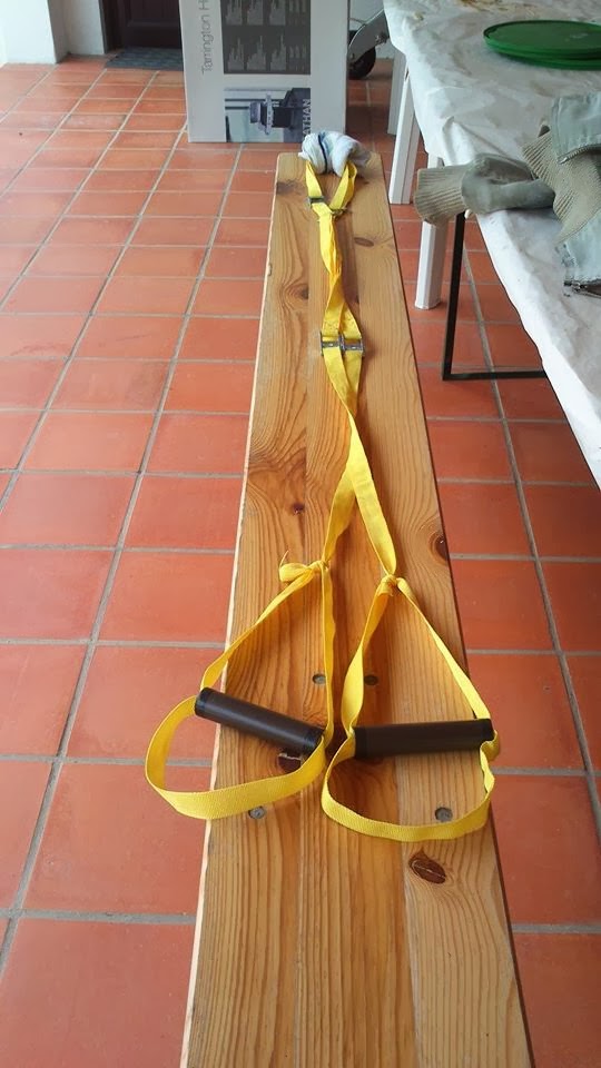 O que por aqui se faz! TRX Straps Homemade!