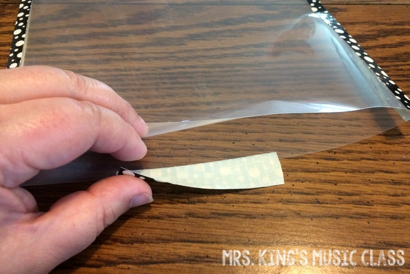 Mrs. King's Music Class DIY Dry Erase Pockets